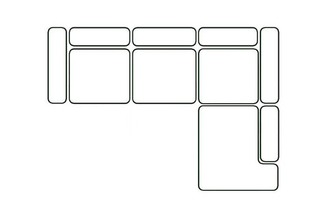 Angle droite avec dossier sur méridienne