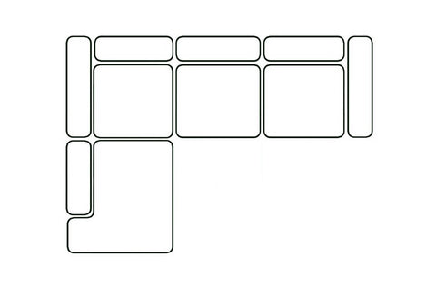 Angle gauche avec dossier sur méridienne
