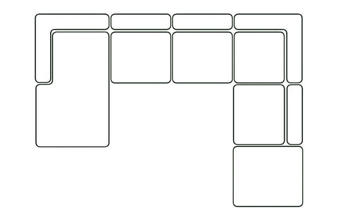 Panoramique pouf à droite