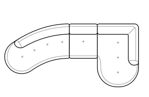 Angle droite avec courbe