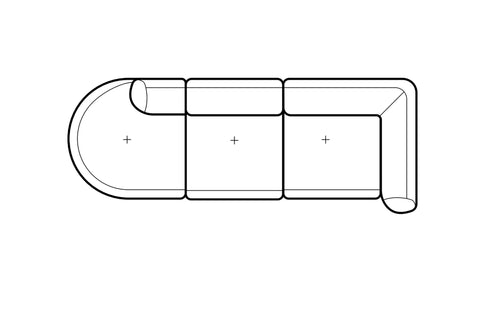Droit avec dossier à droite