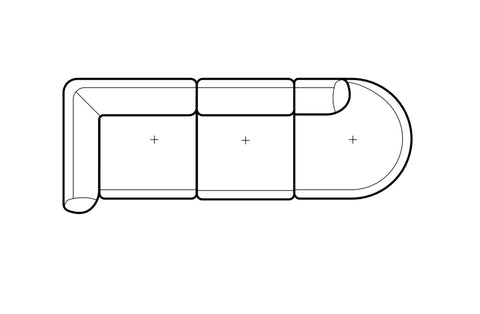 Droit avec dossier à gauche